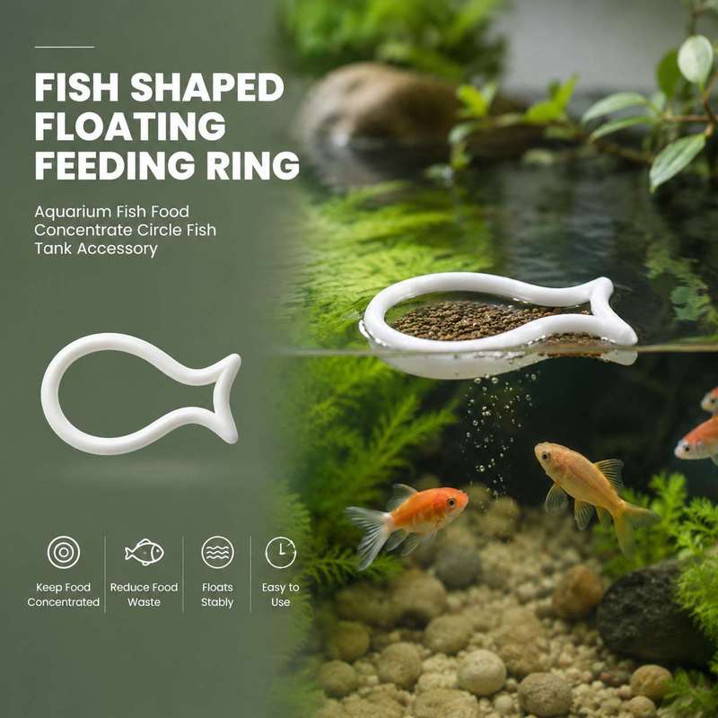 Aquarium Fish Price - Fish Shaped Floating Feeding Ring Aquarium