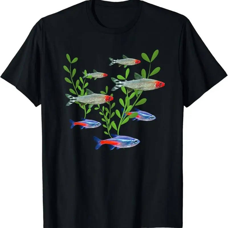 Tetra Fish In Aquarium - Tetras Aquarium Neon Rummy Nose Fish