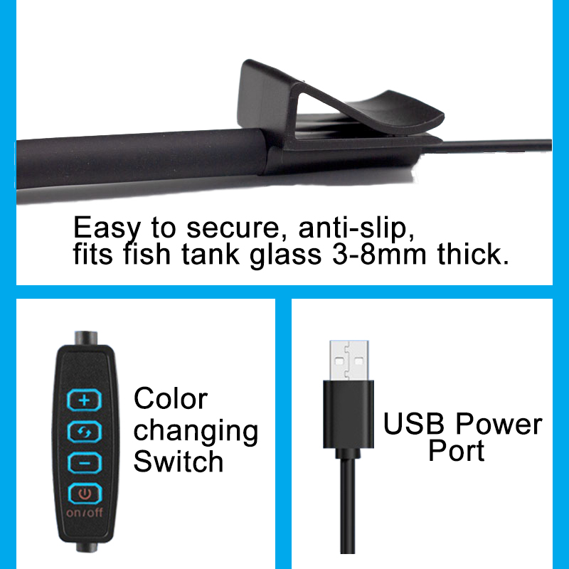USB Aquarium LED Lamp Fish Tan - Aquarium Fish Only recension och pris