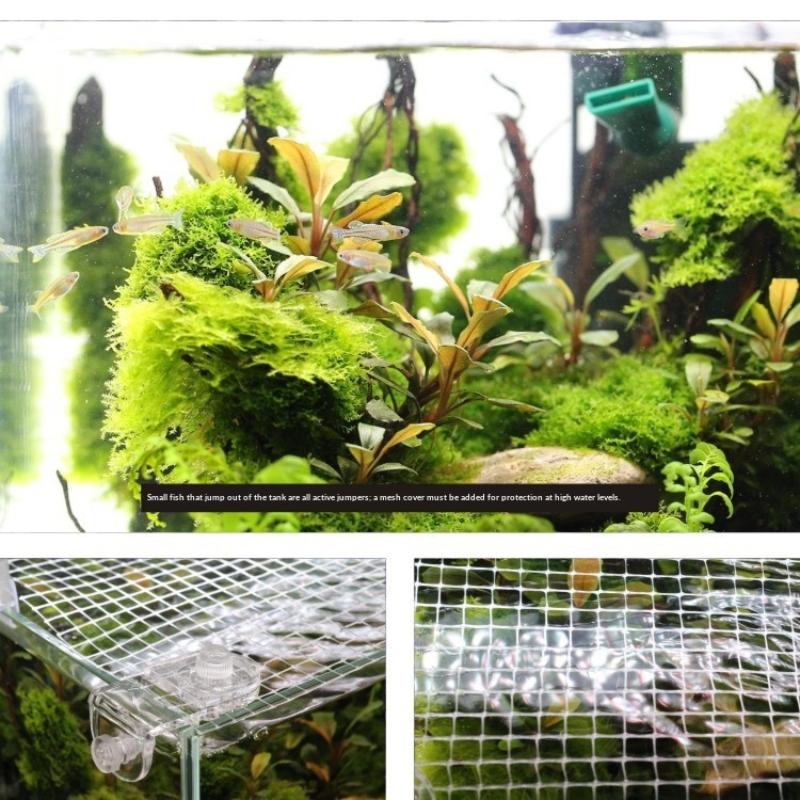 【BA】1Pcs Fish Tank Net Anti Ju - Aquarium Fish Jumping recension och pris