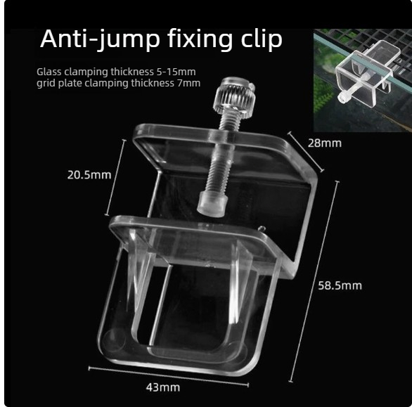 Aquarium Cover Clamp Acrylic F - Aquarium Fish Jumping recension och pris
