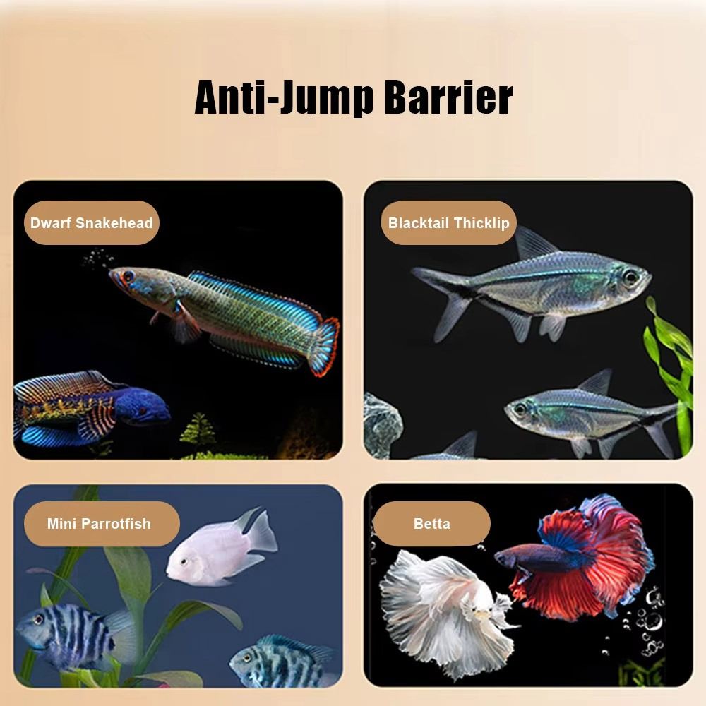 Durable Magnetic Fish Tank Lid - Aquarium Fish Jumping recension och pris