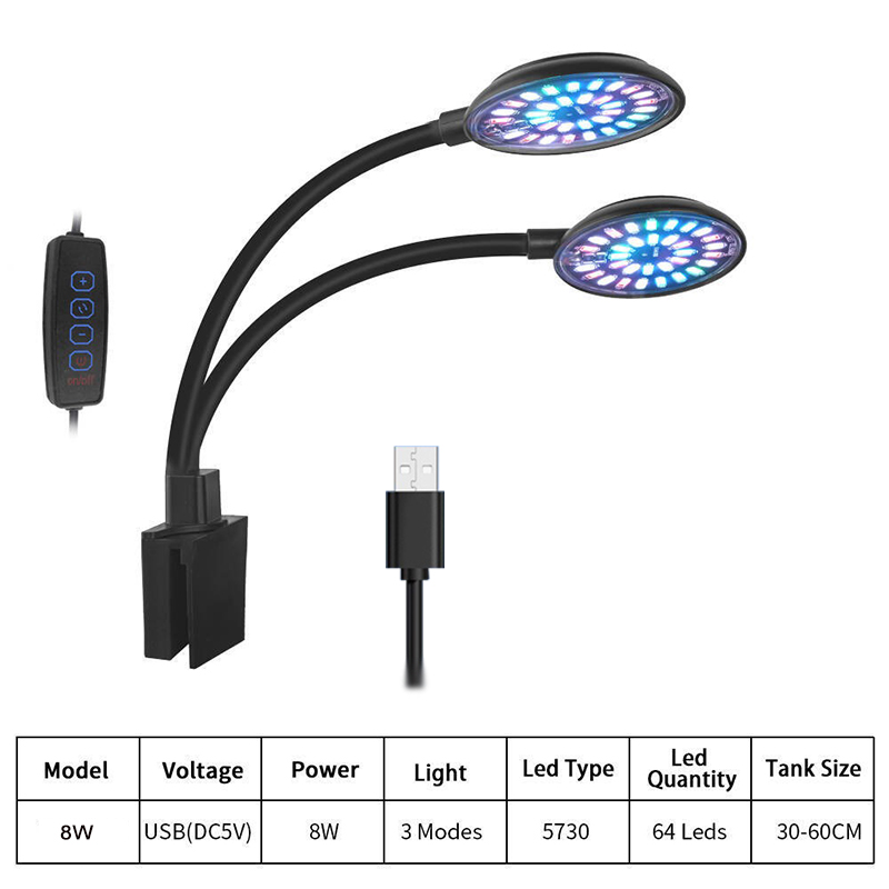 USB Aquarium LED Light Fish Ta - Aquarium Fish Light Lamp recension och pris