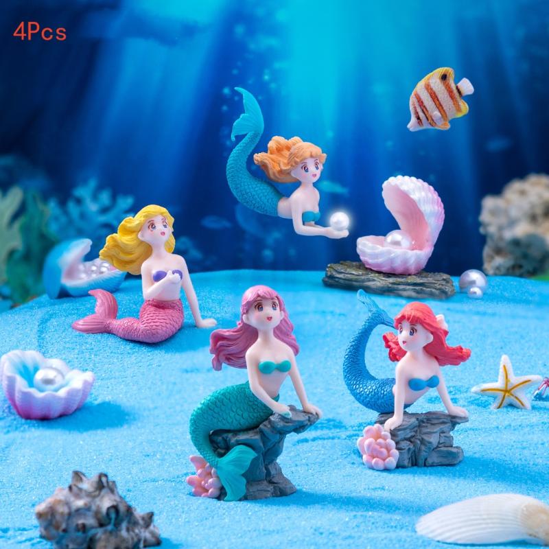 4Pcs Plastic Fish Tank Little  - Aquarium Fish Only recension och pris
