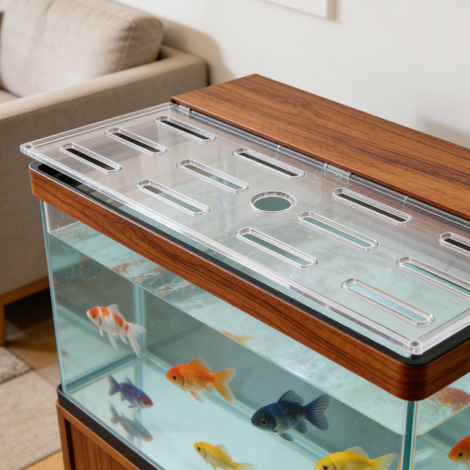 Fish Tank Lid Clear Aquarium H - Aquarium Fish Jumping recension och pris