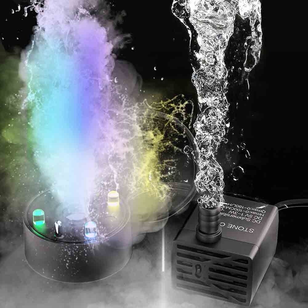 2-IN-1 Mist Maker Colorful LED - Aquarium Fish Lamp recension och pris