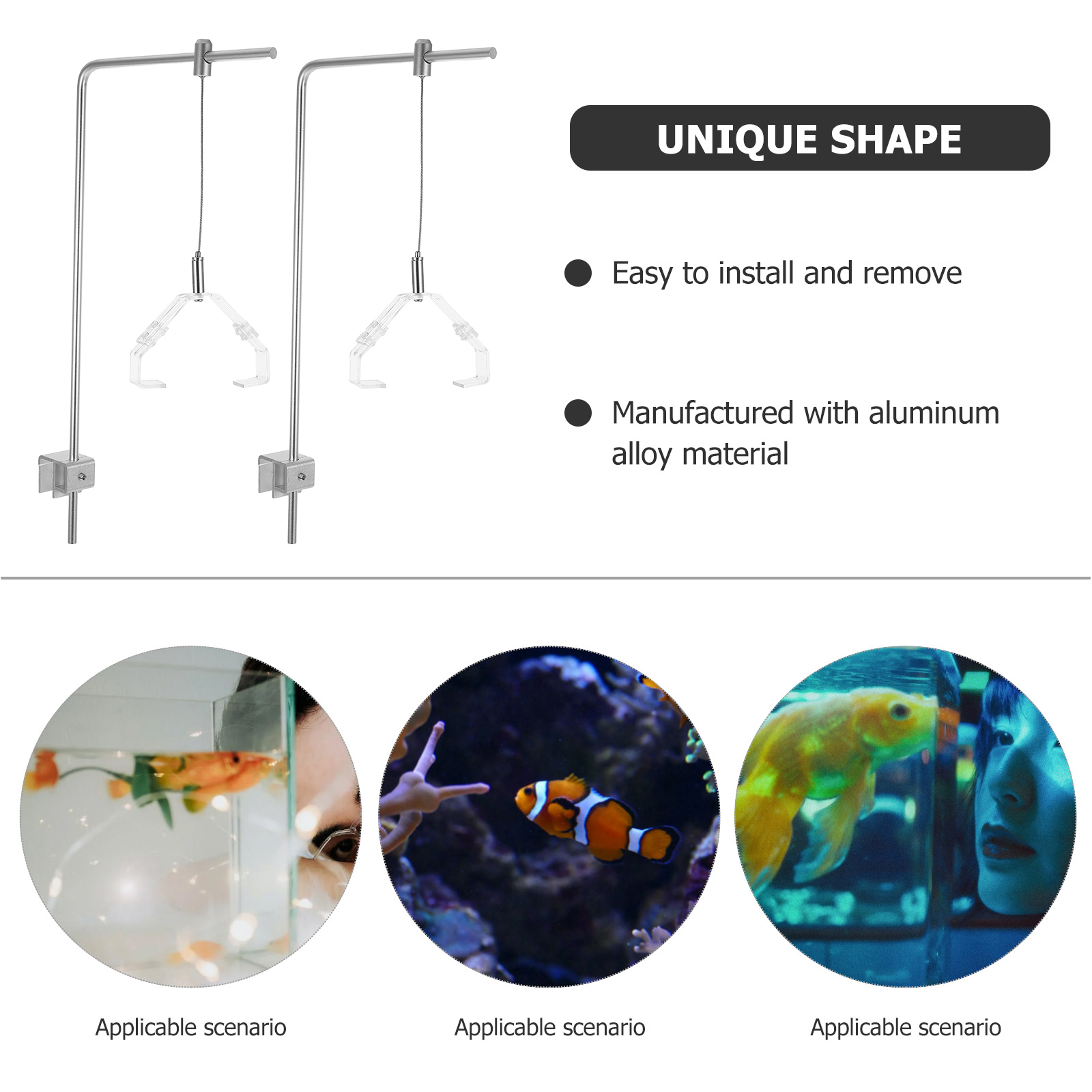 2pcs Aquarium Light Holder Wit - Aquarium Fish Lamp recension och pris