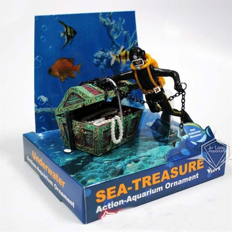 1PC Fish Tank Decoration Treas - Aquarium Fish Price recension och pris