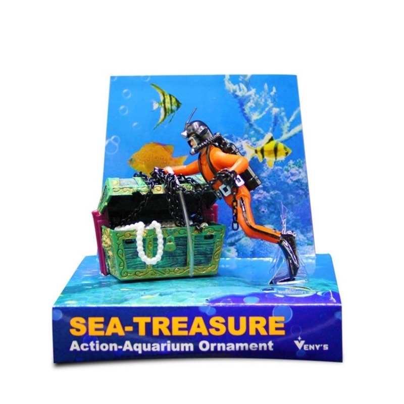 1PC Fish Tank Decoration Treas - Aquarium Fish Price recension och pris